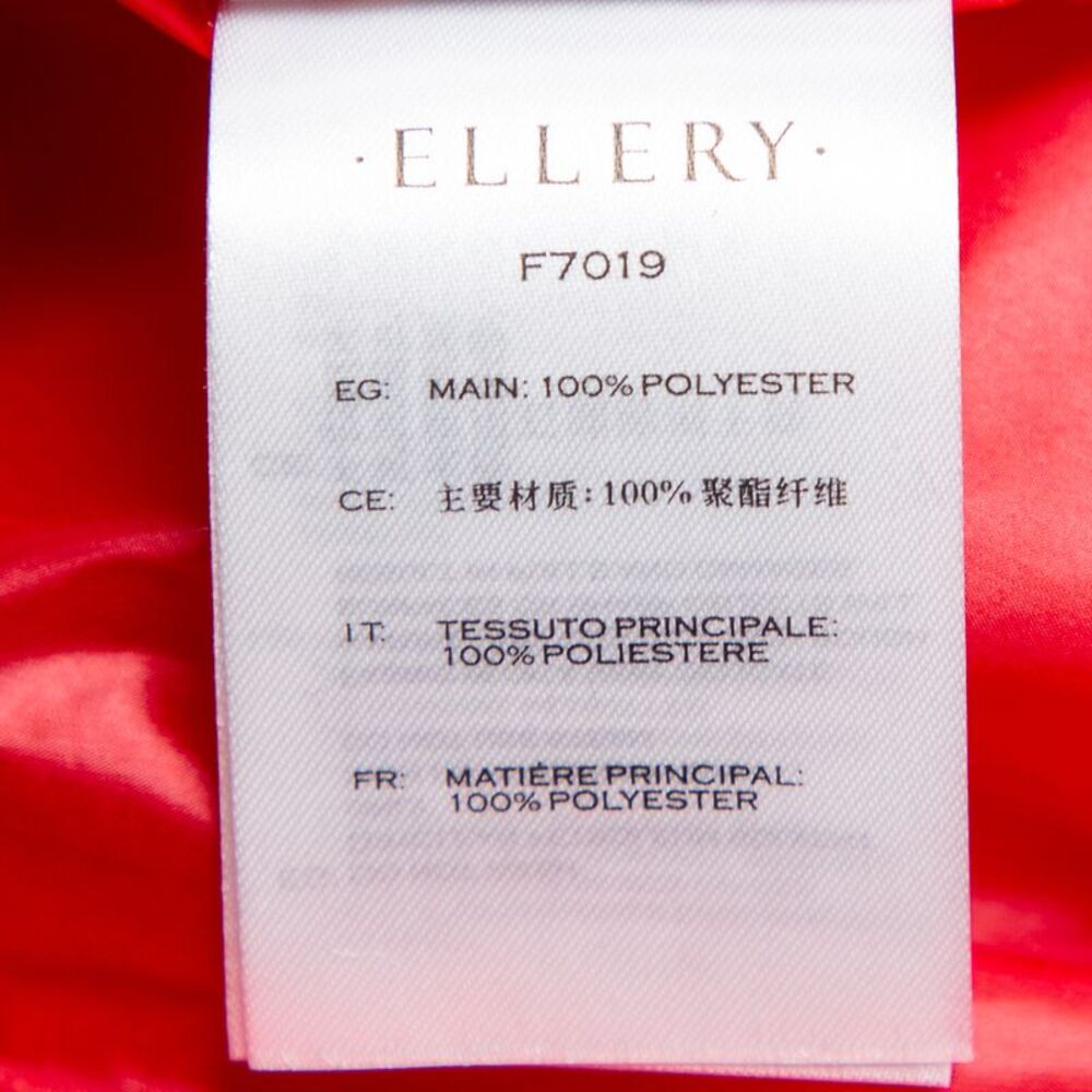 Ellery Red Synthetic Belted Le Strange Trench Coat M - Picture 6 of 6